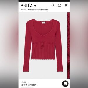 Aritzia Knit Top in blue